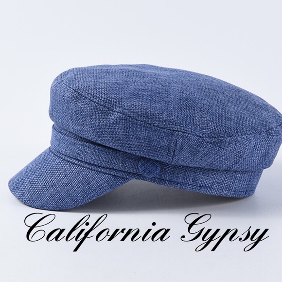 Denim Fishermen Cap Baker Fiddlers Hat - Picture 5 of 6